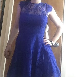 Dressy Blue Lace Dress